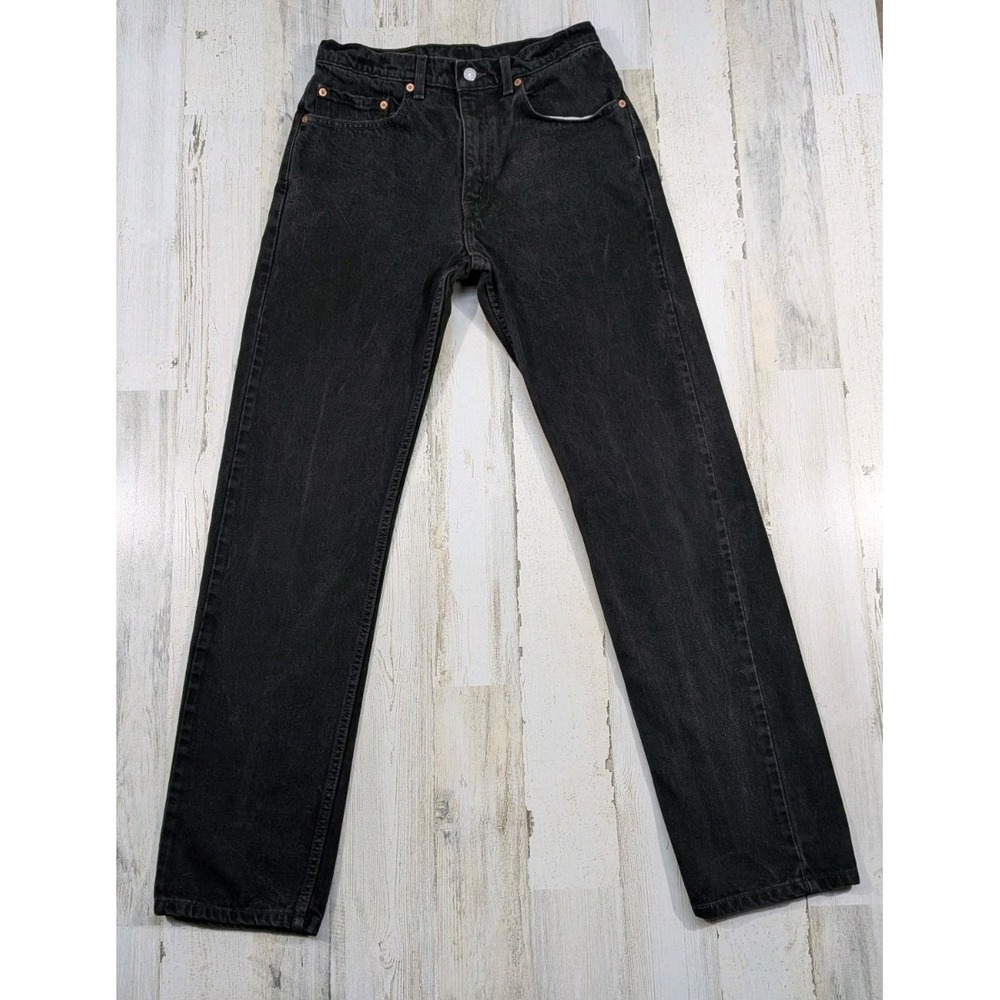 Vintage Levis 505-0260 Mens Black Jeans Fits 30x32 (Tag 32x34) 90s Regular Fit